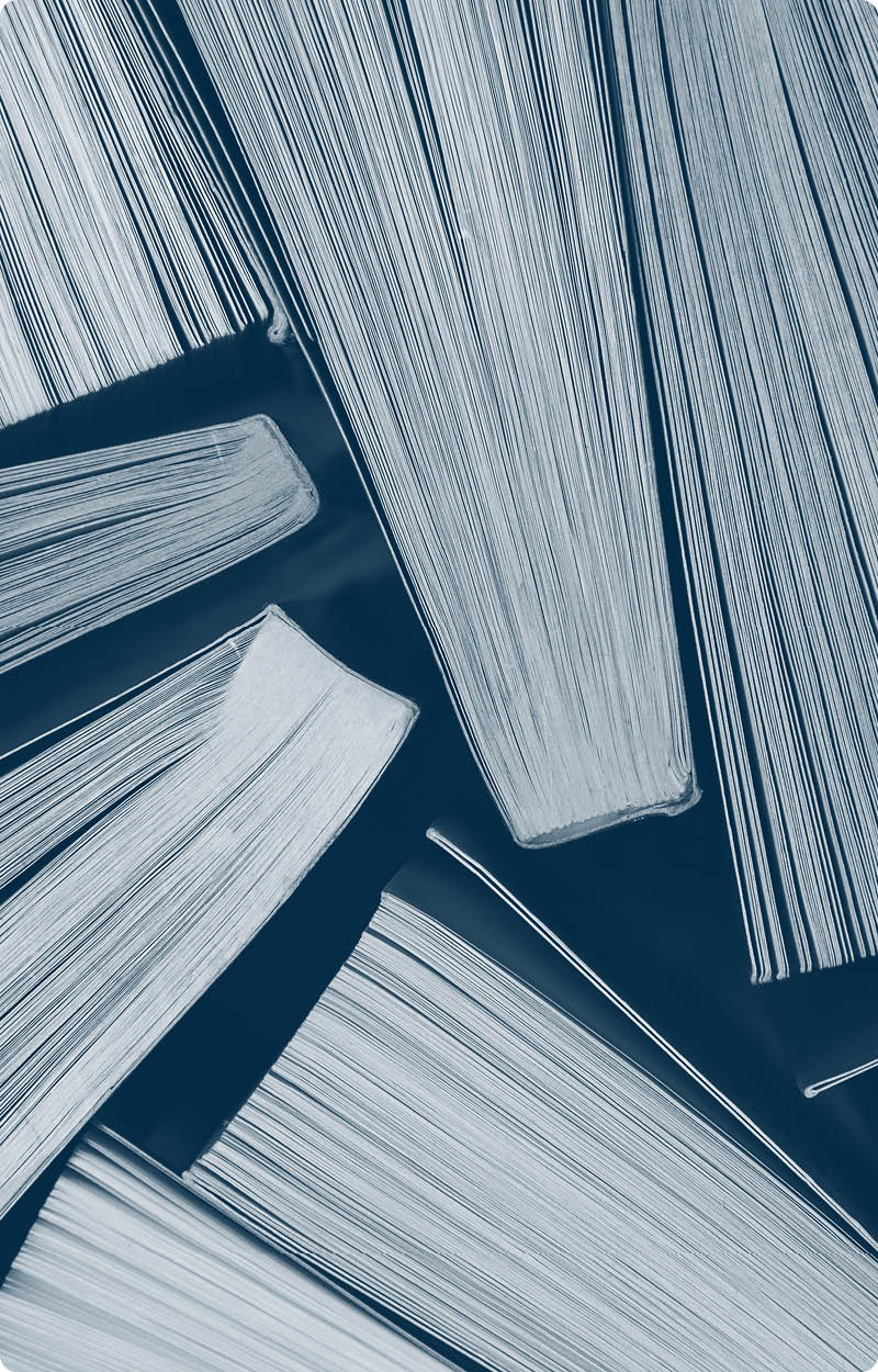 Open books close up - top view