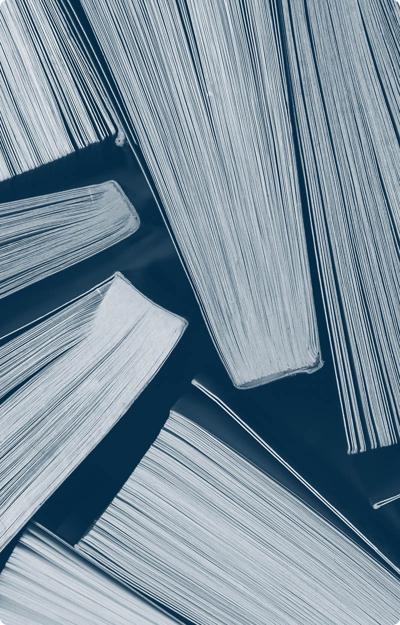 Open books close up - top view