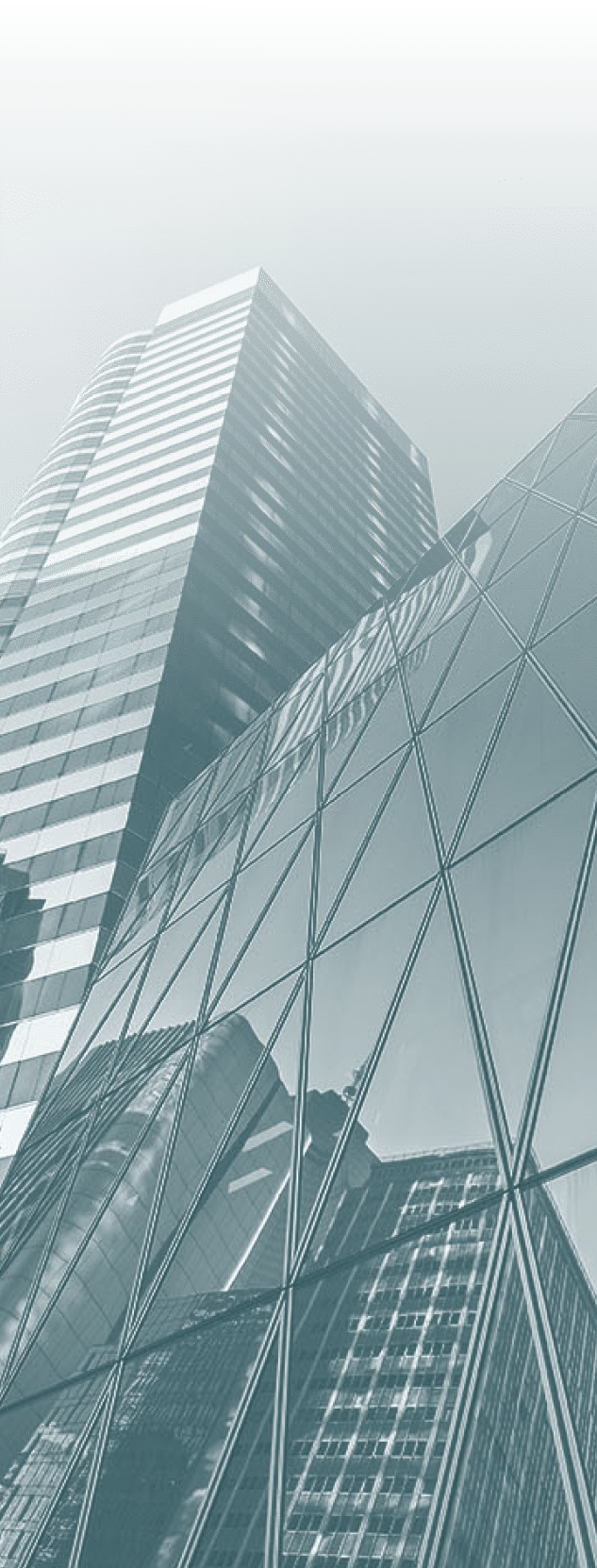 Exterior of modern architecture in downtown. Building abstract background